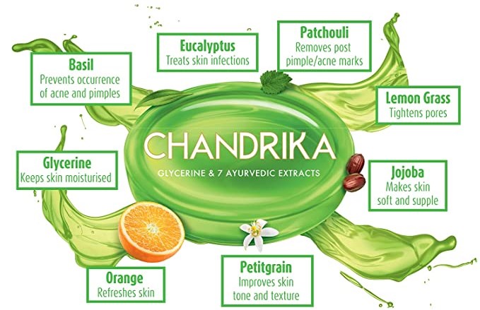 Chandrika Glycerine Ayurveda Gel Bar